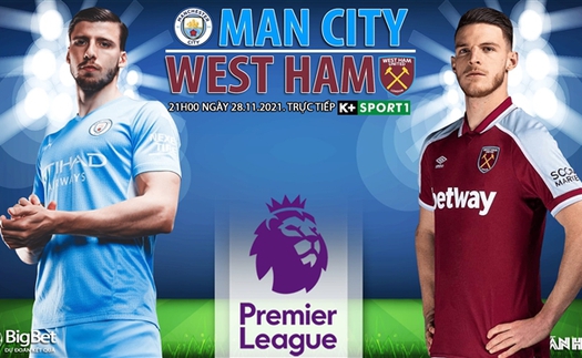 Soi kèo nhà cái Man City vs West Ham. Nhận định, dự đoán bóng đá Anh (21h00, 28/11)