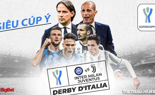 Soi kèo nhà cái Inter Milan vs Juventus. Nhận định, dự đoán bóng đá siêu cúp Ý (3h00, 13/1)