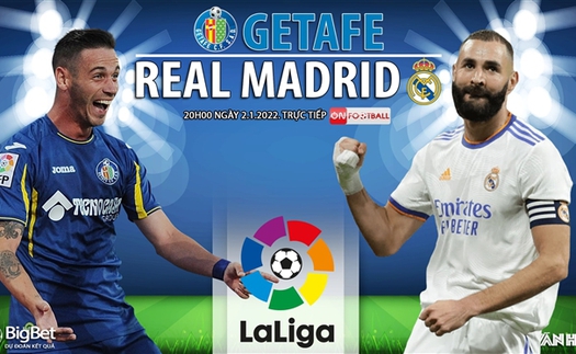 Soi kèo nhà cái Getafe vs Real Madrid. Nhận định, dự đoán bóng đá La Liga (20h00, 2/1)