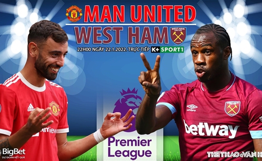 Soi kèo nhà cái MU vs West Ham. Nhận định, dự đoán bóng đá Anh (22h00, 22/1)