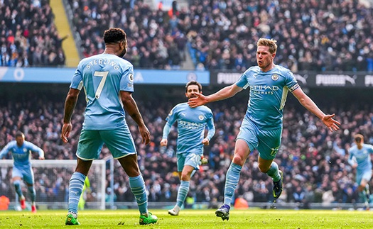 Man City 1–0 Chelsea: De Bruyne tỏa sáng, Man City hơn Chelsea 13 điểm