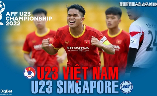 Soi kèo nhà cái U23 Việt Nam vs U23 Singapore. Nhận định, dự đoán bóng đá U23 Đông Nam Á (19h00, 19/2)