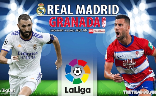 Soi kèo nhà cái Real Madrid vs Granada. Nhận định, dự đoán bóng đá La Liga (3h00, 7/2)