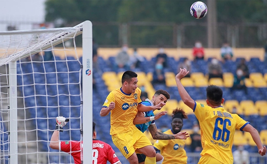 KẾT QUẢ bóng đá SLNA 2-0 HAGL, V-League 2022 hôm nay