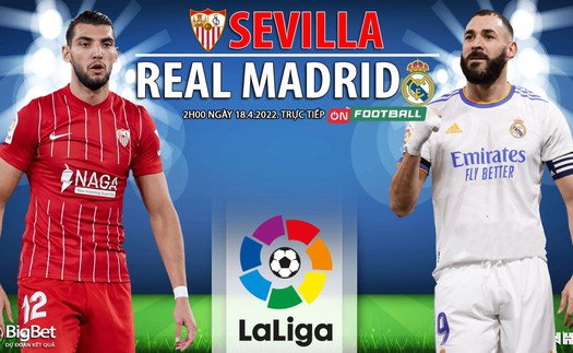 Soi kèo nhà cái Sevilla vs Real Madrid. Nhận định, dự đoán bóng đá La Liga (2h00, 18/4)