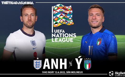 Soi kèo nhà cái Anh vs Ý. Nhận định, dự đoán bóng đá Nations League (1h45, 12/6)