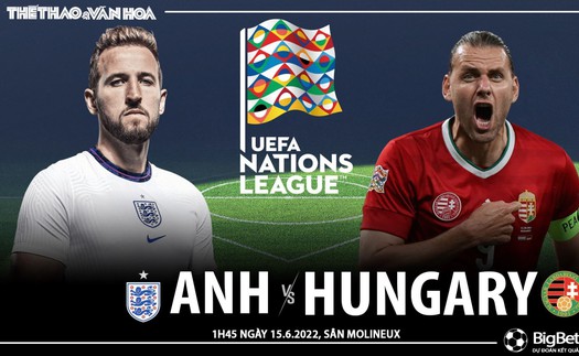 Soi kèo nhà cái Anh vs Hungary. Nhận định, dự đoán bóng đá Nations League (1h45, 15/6)