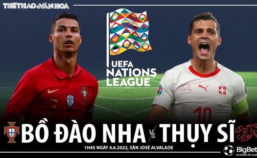 Soi kèo nhà cái Bồ Đào Nha vs Thụy Sĩ. Nhận định, dự đoán bóng đá Nations League (1h45, 6/6)