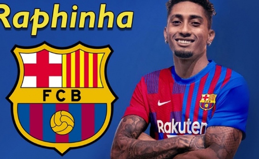 Barca đạt thỏa thuận chiêu mộ Raphinha từ Leeds