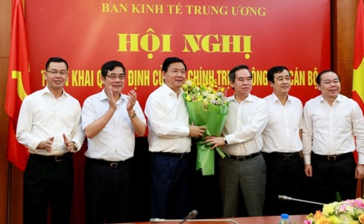 Ông Đinh La Thăng nhận nhiệm vụ Phó Trưởng Ban Kinh tế Trung ương