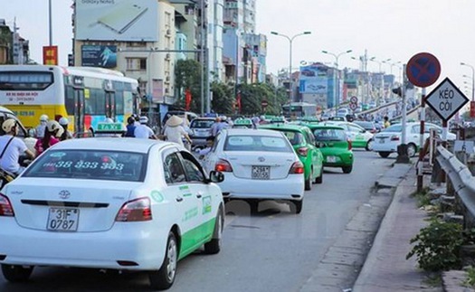 Hà Nội cấm taxi hoạt động ở hàng loạt tuyến phố nội thành