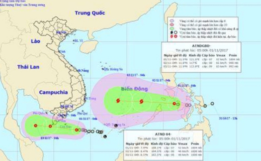 Áp thấp nhiệt đới gần Côn Đảo, lũ trên các sông từ Quảng Nam đến Khánh Hòa tiếp tục lên