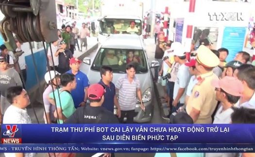 VIDEO: BOT Cai Lậy vẫn chưa hoạt động trở lại sau diễn biến phức tạp