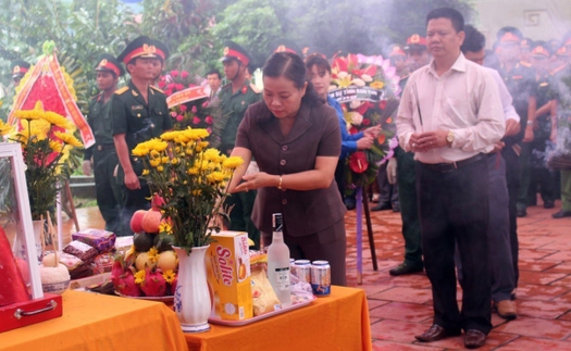 Kỷ niệm 71 năm Ngày Thương binh - Liệt sỹ: Truy điệu, an táng 21 hài cốt liệt sỹ tại Sa Thầy, Kon Tum