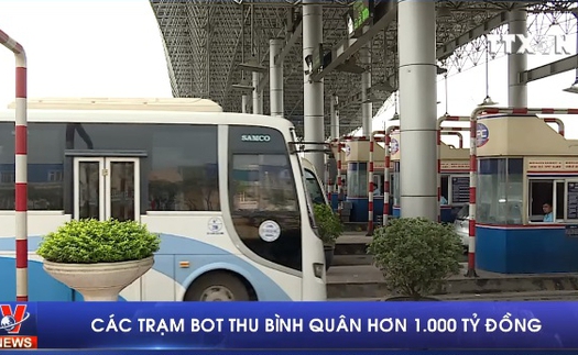 Các trạm BOT thu hơn 1.000 tỷ đồng/tháng