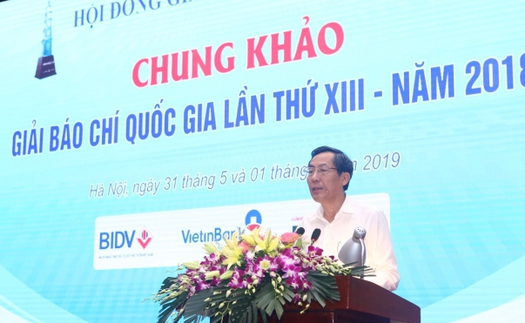 Chấm chung khảo Giải Báo chí quốc gia lần thứ XIII, năm 2018