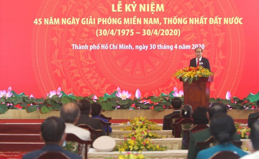 Lễ kỷ niệm 45 năm Ngày Giải phóng miền Nam, thống nhất đất nước tại Thành phố Hồ Chí Minh