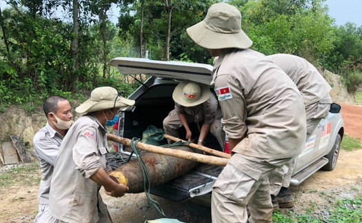 Quảng Trị xử lý an toàn quả bom nặng 227 kg