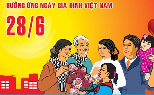 Ngày Gia đình Việt Nam 28/6: Gia đình bình an, xã hội hạnh phúc