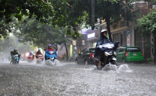 Bắc Bộ, Trung Bộ ngày nắng, đêm có mưa rào vài nơi