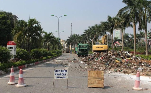 Hà Nội: Bãi rác Xuân Sơn tiếp nhận rác trở lại