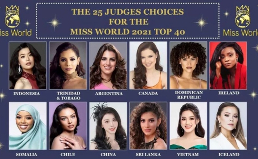 Hoa hậu Đỗ Thị Hà chính thức lọt top 40 Miss World 2021