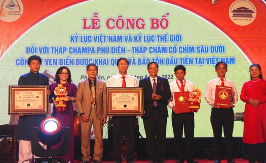 Tuần lễ Festival Huế 2022: Tháp Champa Phú Diên được công nhận kỷ lục thế giới