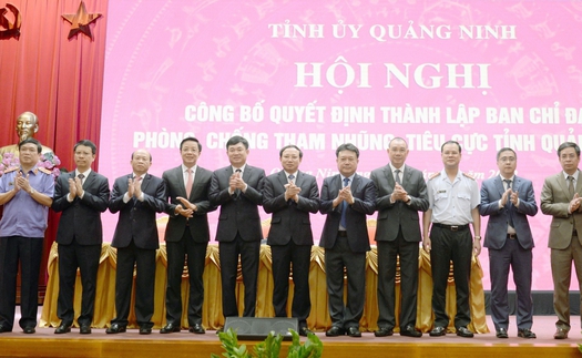 Quảng Ninh thành lập Ban Chỉ đạo phòng, chống tham nhũng, tiêu cực