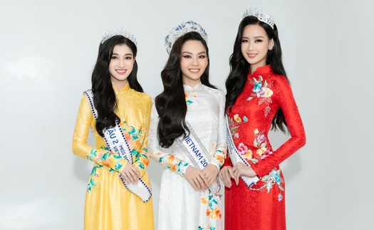 Top 3 Miss World Vietnam 2022 khoe sắc với áo dài của NTK Ngô Nhật Huy