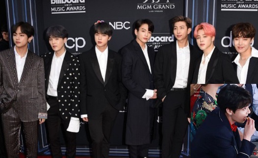 Jungkook BTS vừa dự giải Billboard vừa ăn vặt liên mồm