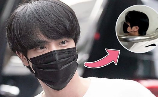 Jin BTS khiến fan cười ngất khi khoe ảnh tạo dáng bên cầu thang