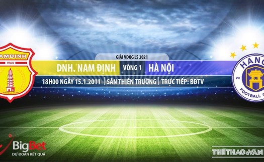 Soi kèo nhà cái Nam Định vs Hà Nội. BĐTV. Trực tiếp bóng đá Việt Nam hôm nay