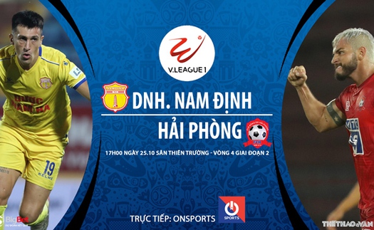 VIDEO: Soi kèo nhà cái. Nam Định vs Hải Phòng. Trực tiếp bóng đá Việt Nam 2020