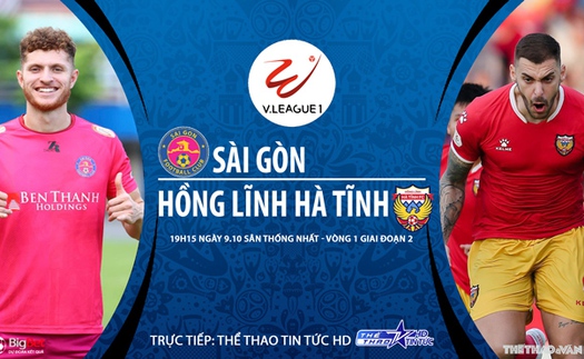 Soi kèo bóng đá Sài Gòn vs Hà Tĩnh. TTTT HD Trực tiếp bóng đá Việt Nam