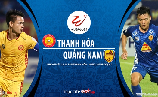 Soi kèo nhà cái Thanh Hóa vs Quảng Nam. Trực tiếp bóng đá Việt Nam