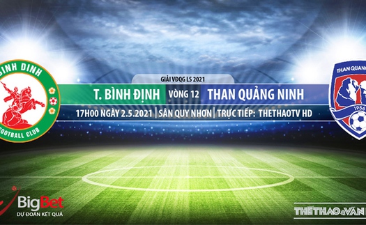 Soi kèo nhà cái Bình Định vs Quảng Ninh. TTTV. Trực tiếp bóng đá Việt Nam hôm nay