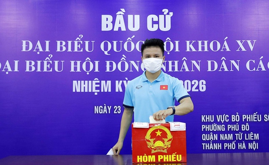 Quang Hải, Công Phượng và các VĐV Việt Nam nô nức đi bầu cử