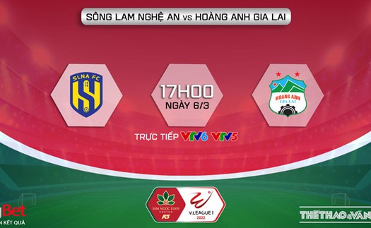 VIDEO SLNA vs HAGL: VTV6 trực tiếp bóng đá, soi kèo nhà cái V-League 2022 (17h00, 6/3)