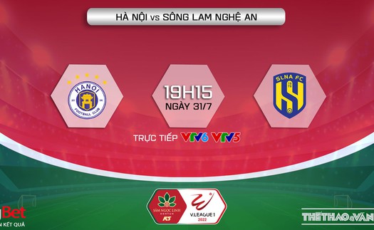 Soi kèo nhà cái Hà Nội vs SLNA. Nhận định, dự đoán bóng đá V-League 2022 (19h15, 31/7)