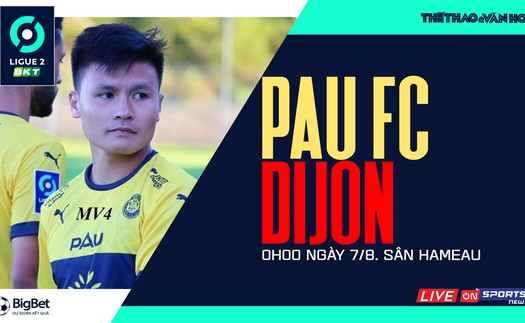 Soi kèo nhà cái Pau FC vs Dijon. Nhận định, dự đoán bóng đá Ligue 2 (0h00, 7/8)