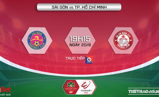 Soi kèo nhà cái Sài Gòn vs TPHCM. Nhận định, dự đoán bóng đá V-League 2022 (19h15, 20/8)