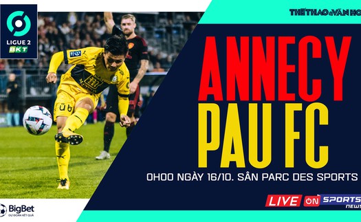 Soi kèo nhà cái Annecy vs Pau FC. Nhận định, dự đoán bóng đá Ligue 2 (0h00, 16/10)