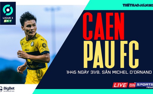 Soi kèo nhà cái Caen vs Pau FC. Nhận định, dự đoán bóng đá Ligue 2 (1h45, 31/8)