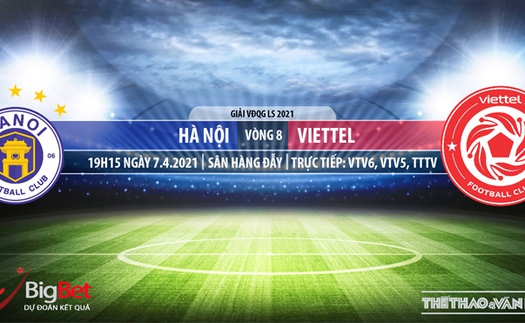 Soi kèo nhà cái Hà Nội vs Viettel. VTV6. BĐTV Trực tiếp bóng đá Việt Nam hôm nay