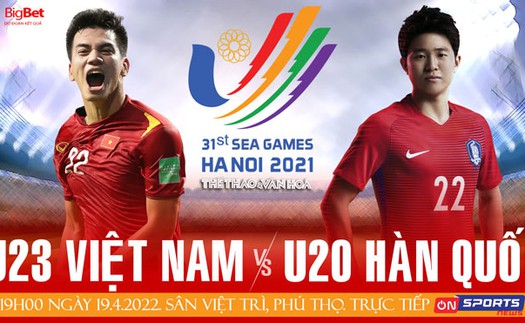 VIDEO U23 Việt Nam vs U20 Hàn Quốc: Trực tiếp bóng đá Việt Nam hôm nay