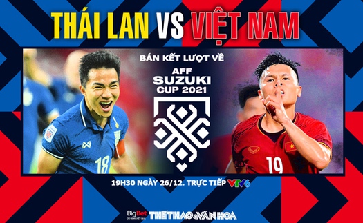 VIDEO Thái Lan vs Việt Nam: Soi kèo nhà cái, VTV6 trực tiếp bóng đá AFF Cup 2021