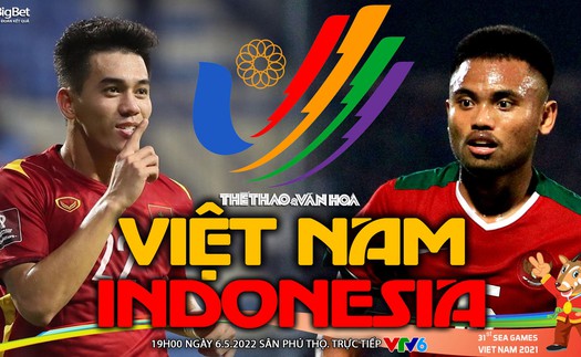 VIDEO U23 Việt Nam vs Indonesia: VTV6 trực tiếp bóng đá SEA Games hôm nay