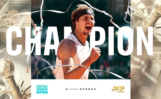 Zverev vô địch Madrid Masters: Tham vọng Grand Slam từ bước đệm Madrid