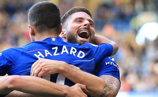 Hazard-Giroud, kẻ tung người hứng ở Stamford Bridge