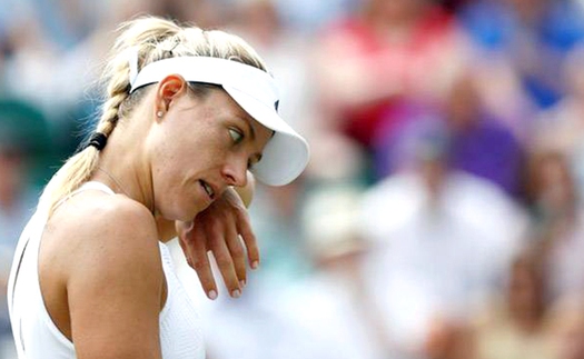 Kerber bị loại ở Wimbledon 2017, sẽ mất ngôi số một WTA